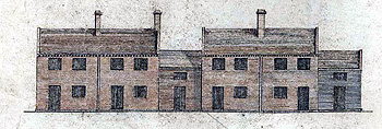 Elevation of the new almshouses by James Lilburne 1788 [W3709]